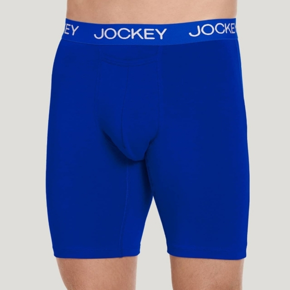 🍆Jockey Sport Silver Cotton Stretch 9" Long Leg Boxer Brief🍆 - Picture 9 of 10